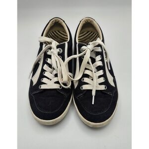 Taos Shooting Star Black Canvas Low Top Sneakers Women 8.5 SHS-14010